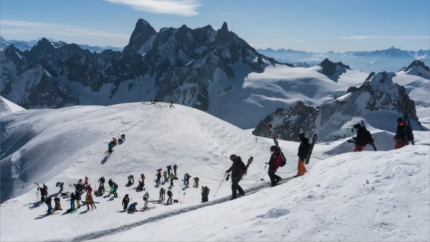 Vallee Blanche skiing
